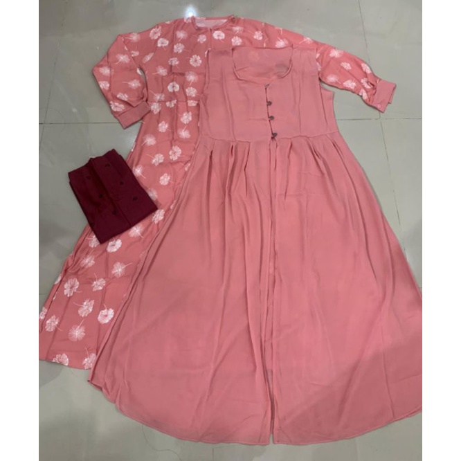 Gamis set hijab rompi / Gamis syakila / Gamis Inayah / Gamis replika