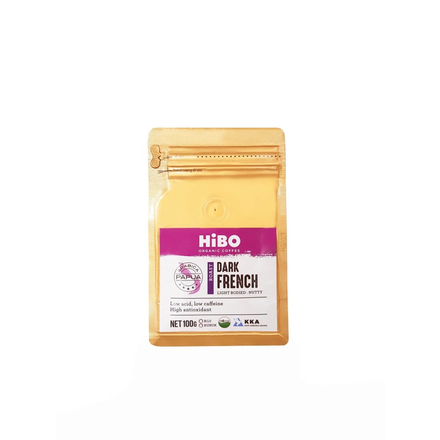 Hibo, Organic Coffee Dark French 100gr