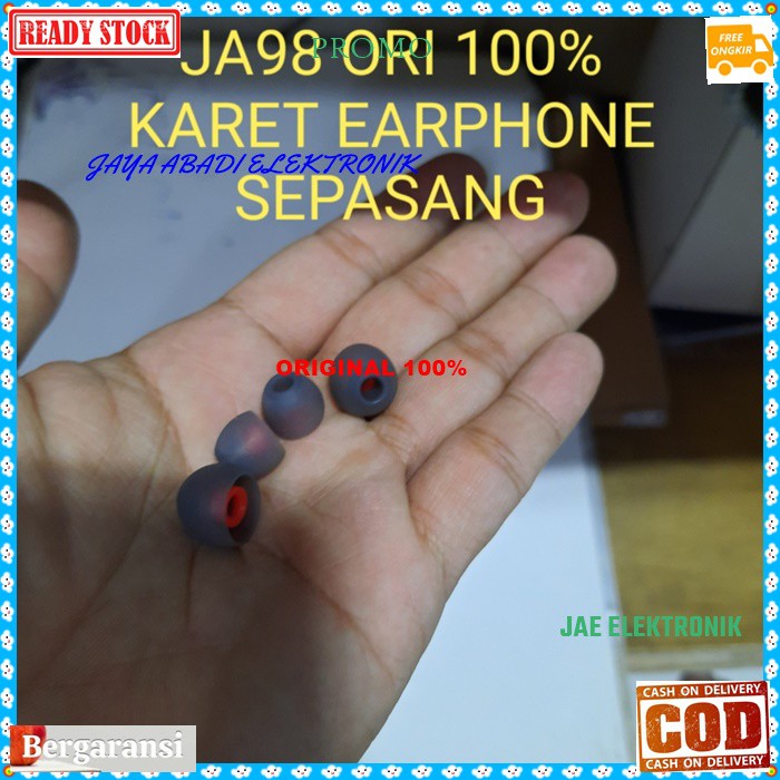 J98 Silicon Earbuds karet earphone hf busa headset handsfree kuping telinga in ear earbud sepasang m