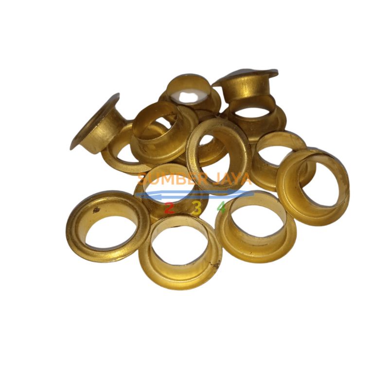 Mata Ayam Eyelet 13 mm gold/ mata ayam 12 mm/ mata itik 12 mm Harga Per Pack isi 100 pcs