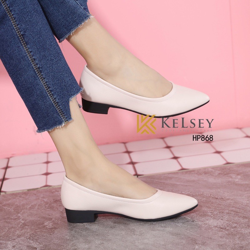 (GRATIS ALAS KAKI) NICOLE Sepatu Flat shoes wanita Kelsey HP868 / Sepatu Kerja Wanita Import