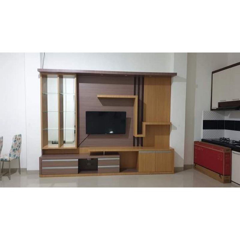 kitchen set rak tv partisi minimalis