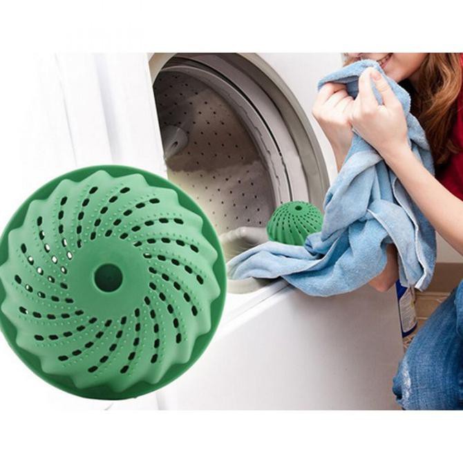 Murah Bola Mesin Pencuci Pengering Baju Eco Laundry Ball - 18414 - Hijau Terbatas