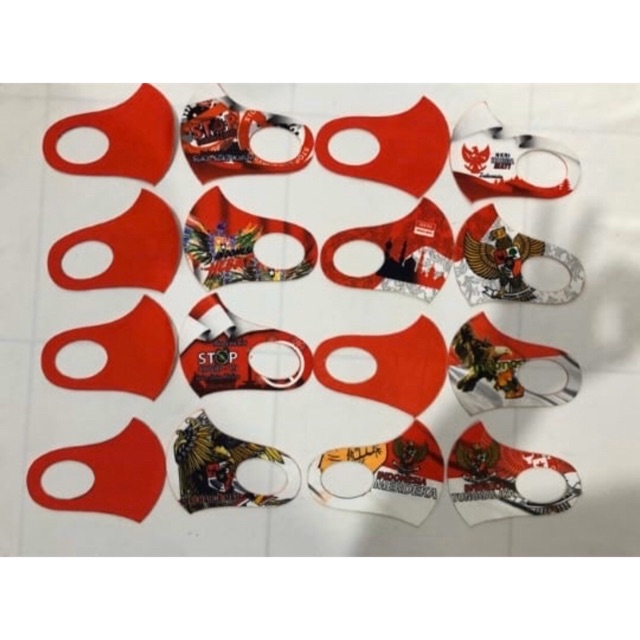 masker scuba merah putih garuda
