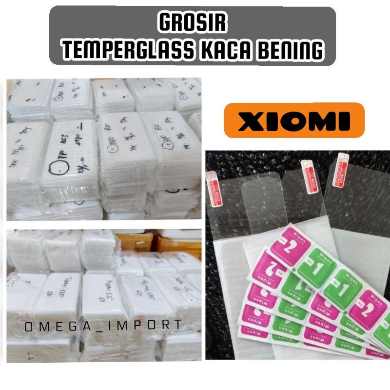 (OM) TG TEMPERGLASS BENING NONPACK ALL TIPE XIOMI 4A/5A/6A/9A/9C/NOTE5A/NOTE9PRO/NOTE10PRO