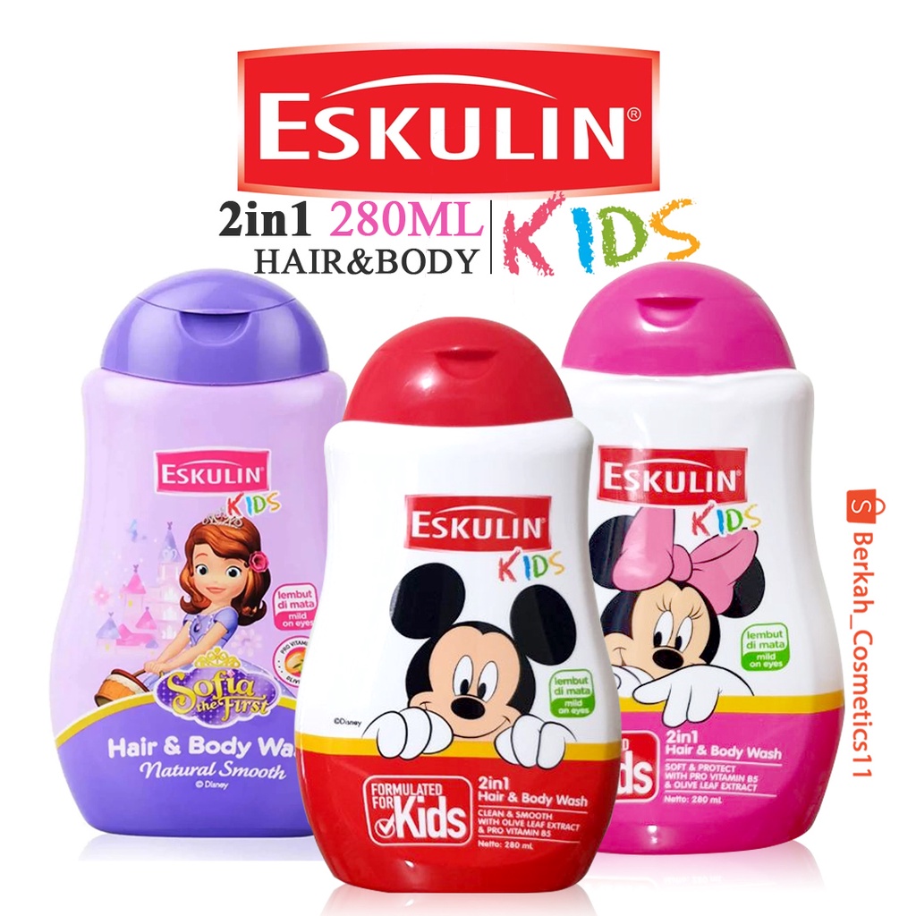 Eskulin Kids Hair and Body Wash [2in1] 280ml