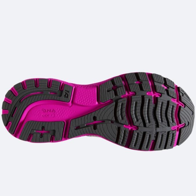 Brooks Ghost 14 Wide Women'S Rpad Running Shoes Black / Pink / Yucca