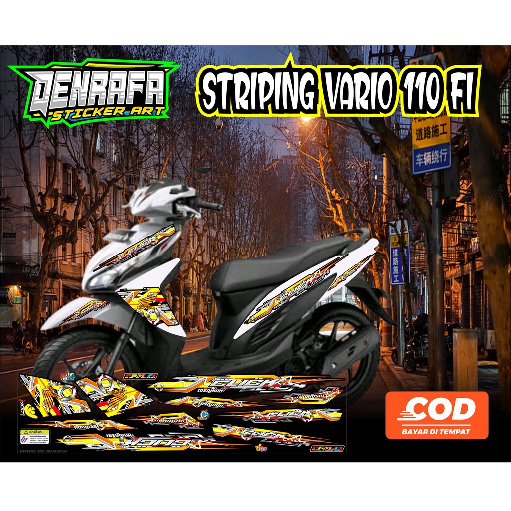 STRIPING VARIASI VARIO 110 FI / STIKER STRIPING MOTOR VARIO 110