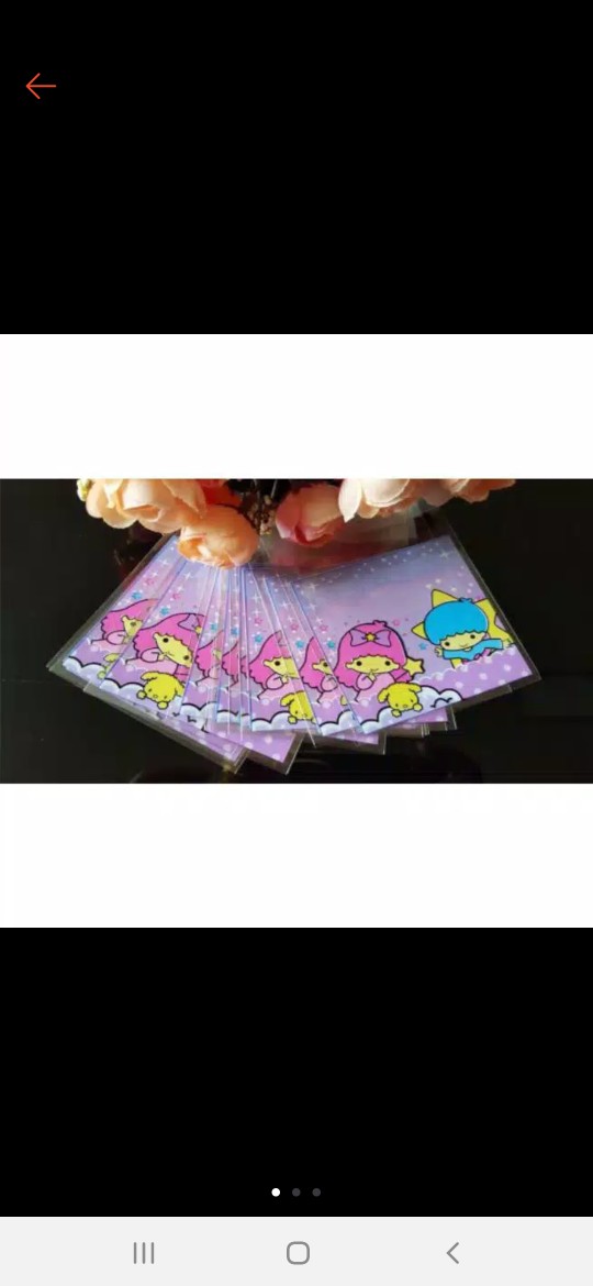 Plastik Fancy Cookies - Kue - Permen - Accessories Purple Twin Star 10x10