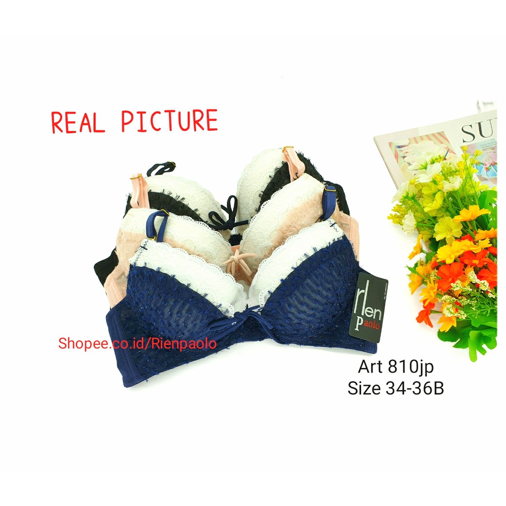 Bra BH Celana Dalam CD G String Lingerie Set Sexy Hot Premium Kawat Motif Rrenda Lucu Rien Paolo 810
