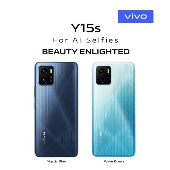 HP VIVO Y15S RAM 3/32GB AI SELFIES 13MP+2MP+8MP CAMERA 6,5" INCH DISPLAY OS ANDROID 11 MEDIATEK HELI