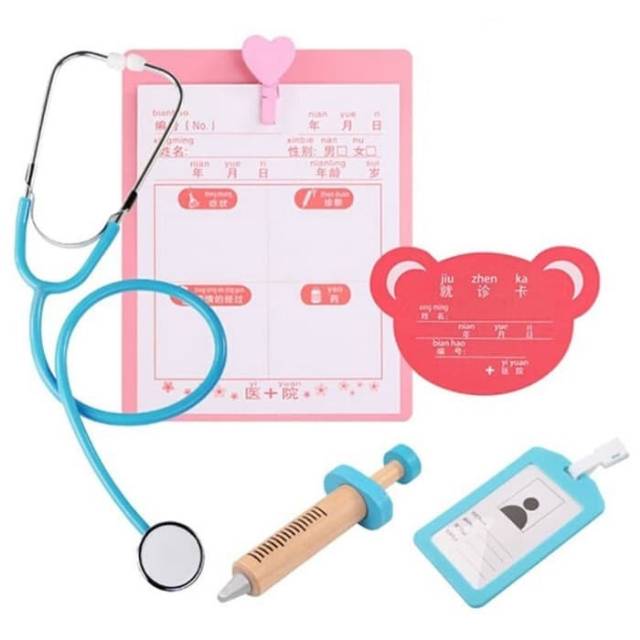 

MAINAN ALAT KEDOKTERAN PLUS PAPAN CATAT DAN NAMETAG - KADO ANAK ULTAH