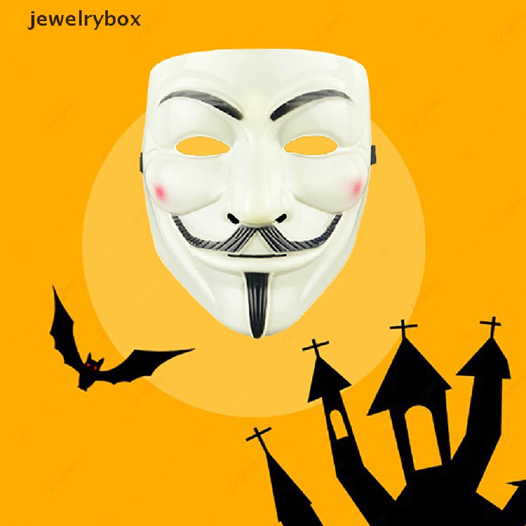 Jewelrybox Topeng Wajah Guy Fawkes Anonymous Untuk Pesta Halloween