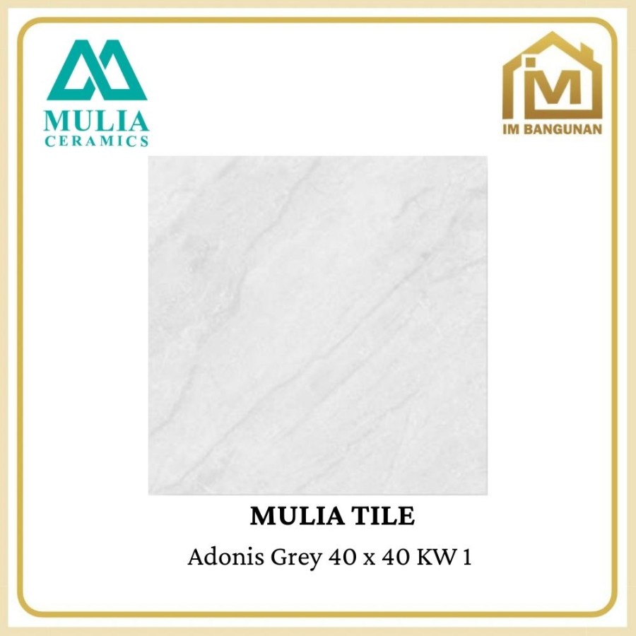 Keramik Lantai Mulia 40x40 Adonis Grey KW1