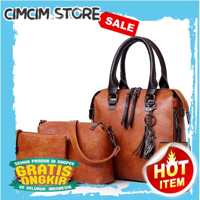 TAS SELEMPANG WANITA IMPORT TERMURAH / Tas Wanita Import Handbag 4in1 TF7180 CR7180 EL458 BQ2445 LT1