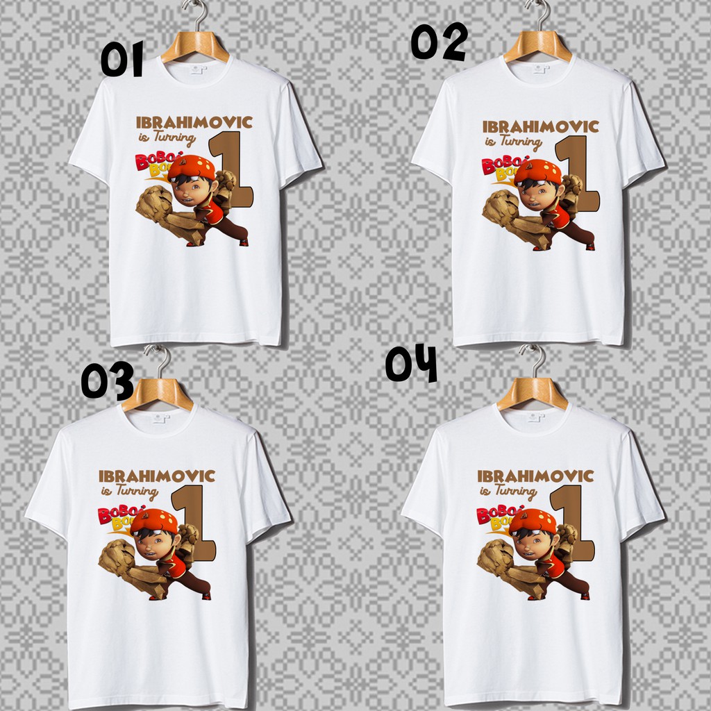 Kaos Boboiboy Ultah | Kaos Couple Family | Kaos Couple Ultah | Kaos bebas Desain