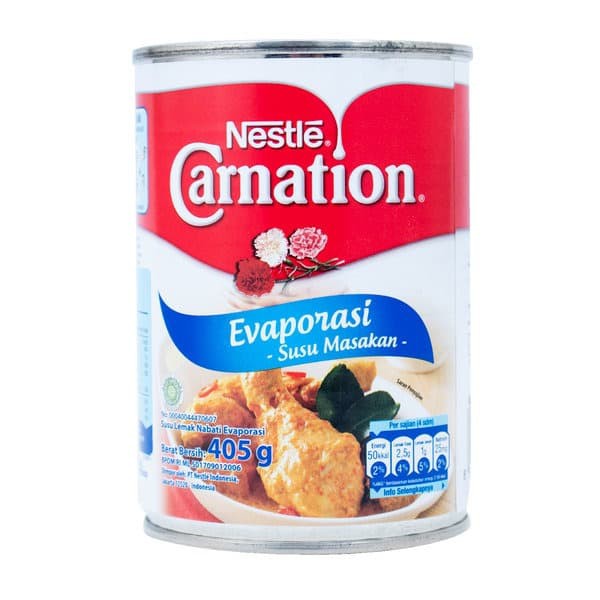 

SUSU EVAPORATED CARNATION EVAPORASI MASAKAN 405gr