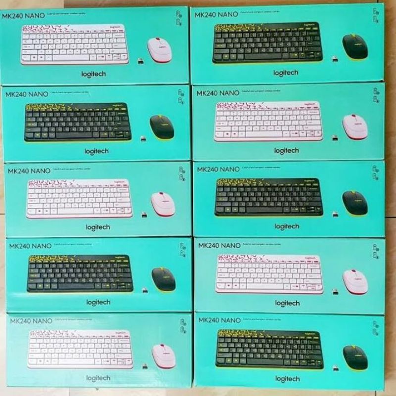 Logitech MK240 Nano Wireless Combo Keyboard + Mouse