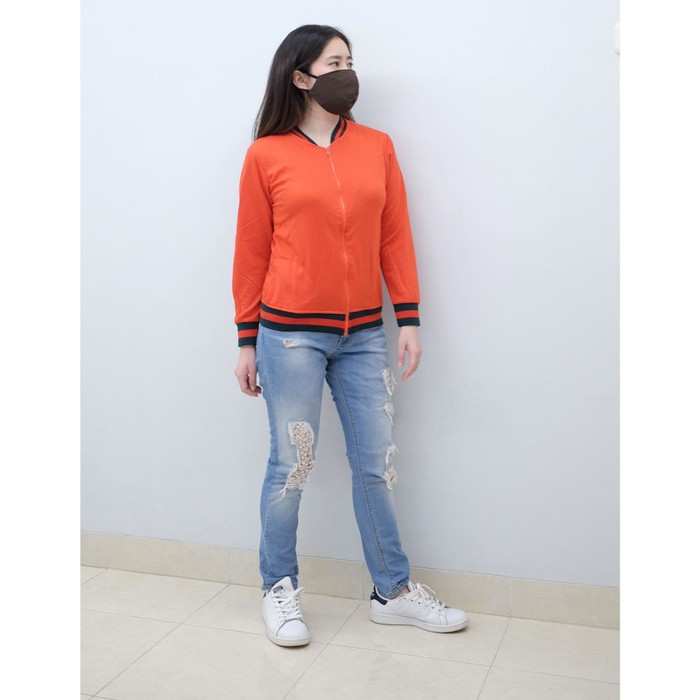 Baju Jaket Terbaru Wanita Kekinian Keren Model sablon Printing