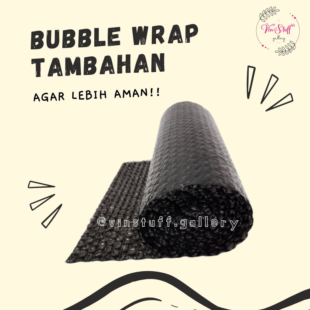 

BUBBLE WRAP TAMBAHAN PACKING AGAR AMAN