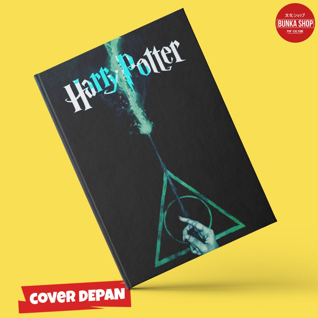 

Note Book Film Harry Potter Elder Staff The Deadly Hallows Hardcover A5 Jurnal Agenda Planner
