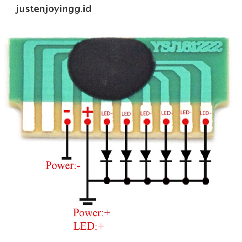 10 Pcs Papan Kontrol chip flash cob LED 6 LED 3-4.5V