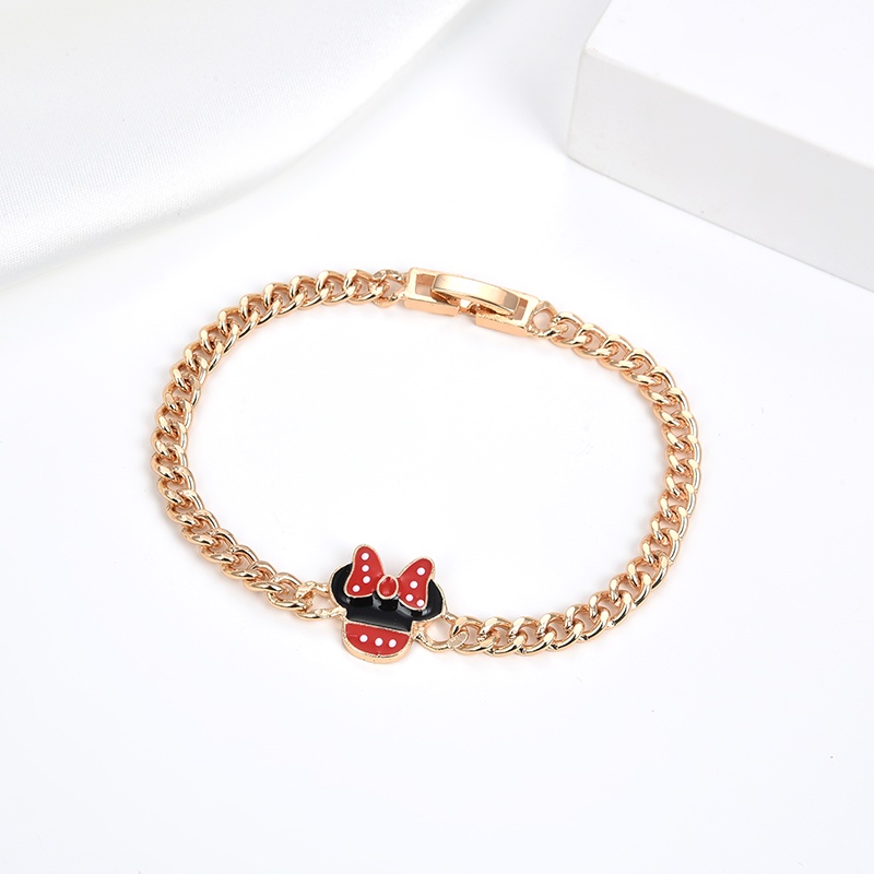 gelang titanium anak wanita anti karat silver emas muda bayi couple asli rantai selamanya korea mura magnet sahabat  90b