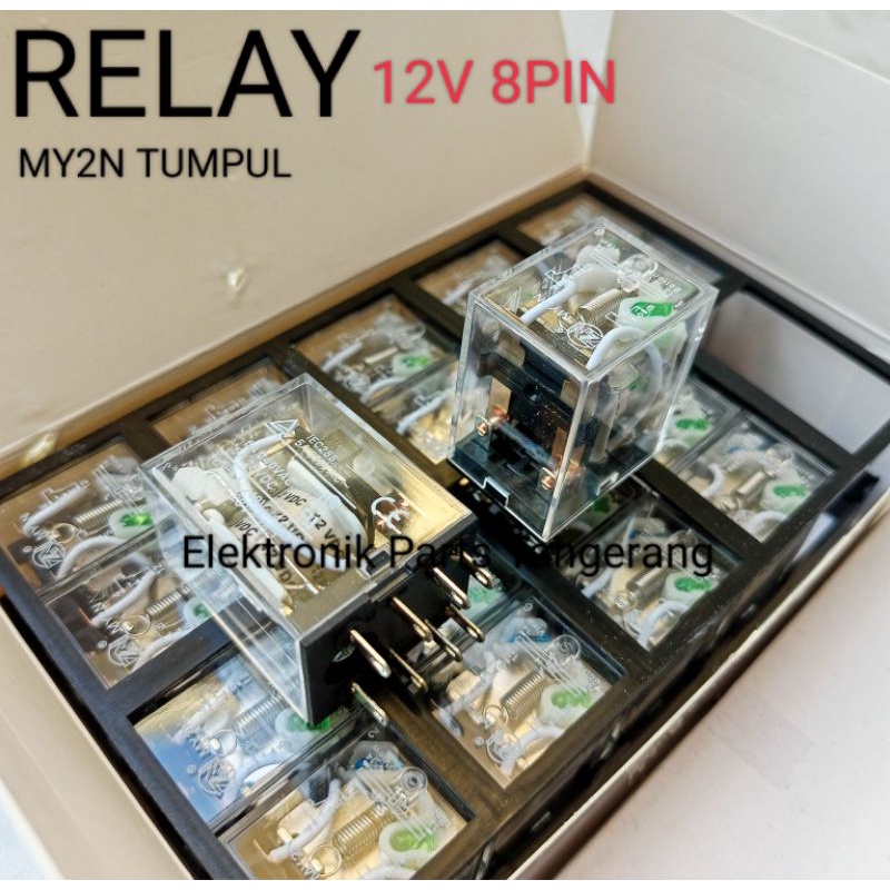 RELAY MY2N 12 VOLT 8PIN TUMPUL 5A 250VAC RELAY 12VOLT 8PIN MY2N TUMPUL RELAY 12V 8PIN MY2N TUMPUL RE