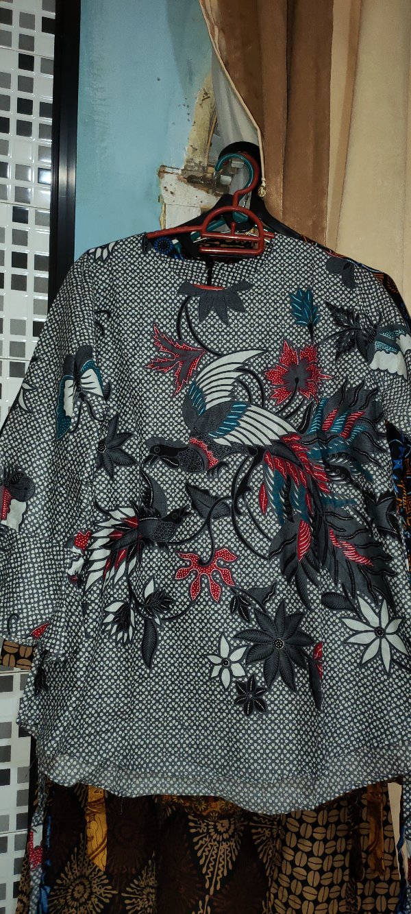 #cod || Atasan Batik Wanita // Blouse Seragam Kantor M L Xl Xxl