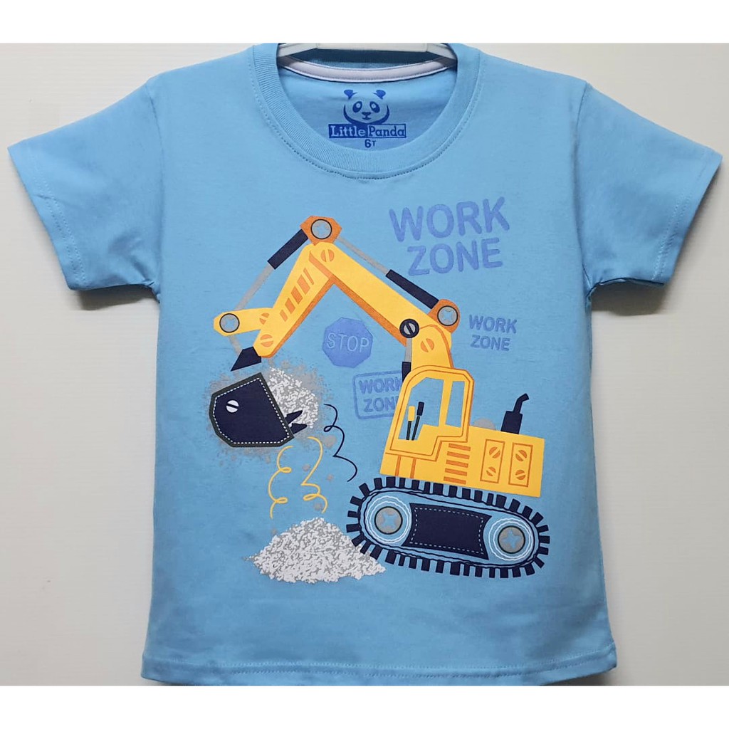  Kaos  Work Zone Biru Muda  1 10 Murah  Kaos  Anak  Laki Laki 