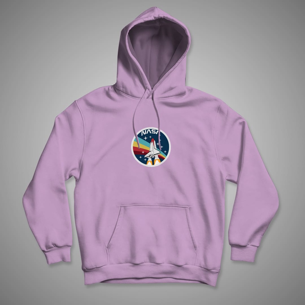 HOODIE WANITA NASA CIRCLE RAINBOW / HOODIE WANITA TEBAL-6