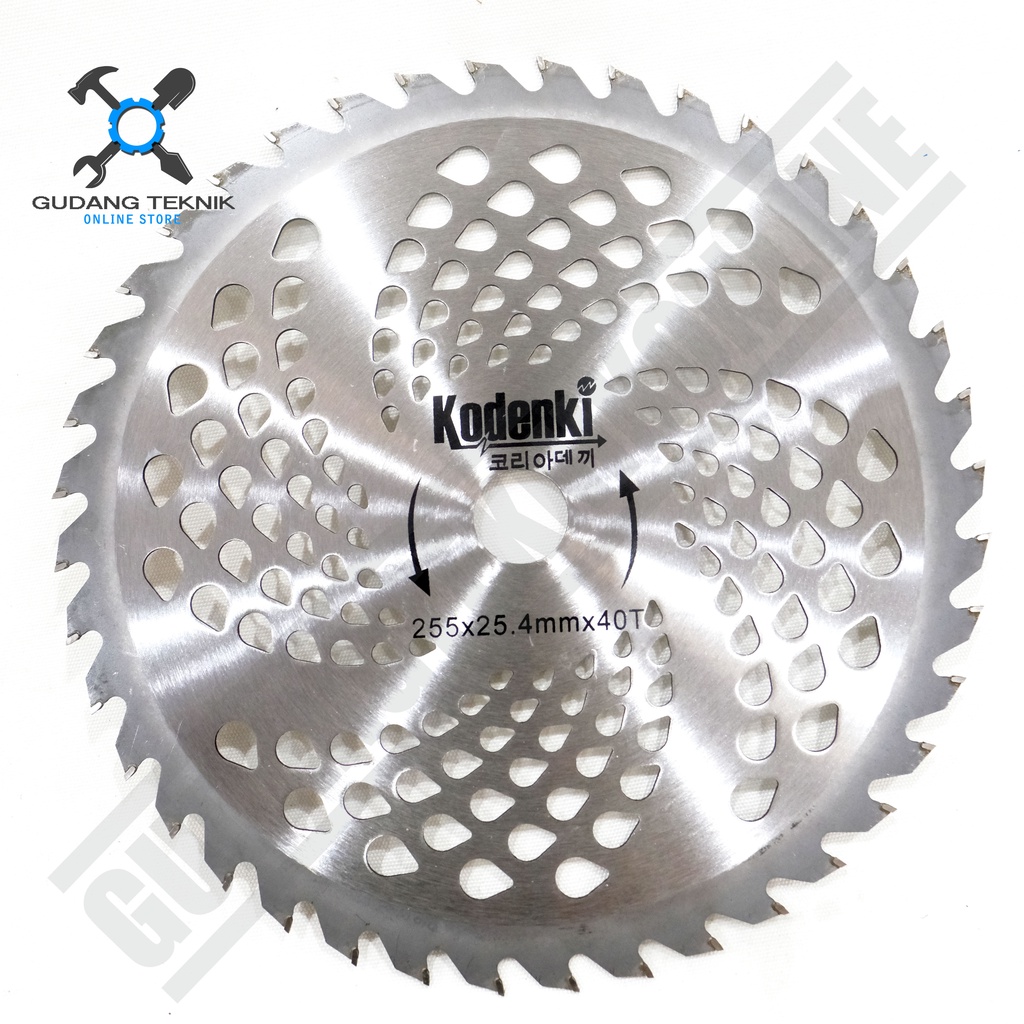 Mata Pisau Bulat Potong Rumput 10&quot; 40T KODENKI LUMOS / Tip Saw Blade 10 Inch 40 Gigi 255mmx25,5mm 10&quot;X40T