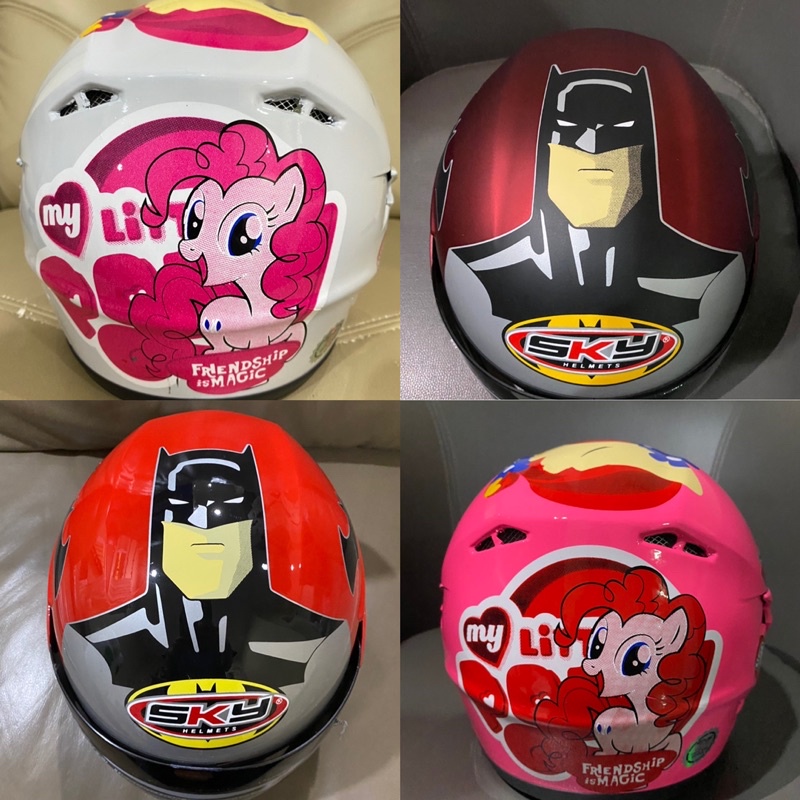 Helm Anak SNI Motif Termurah SKY Usia 3 sampai 7 Tahun