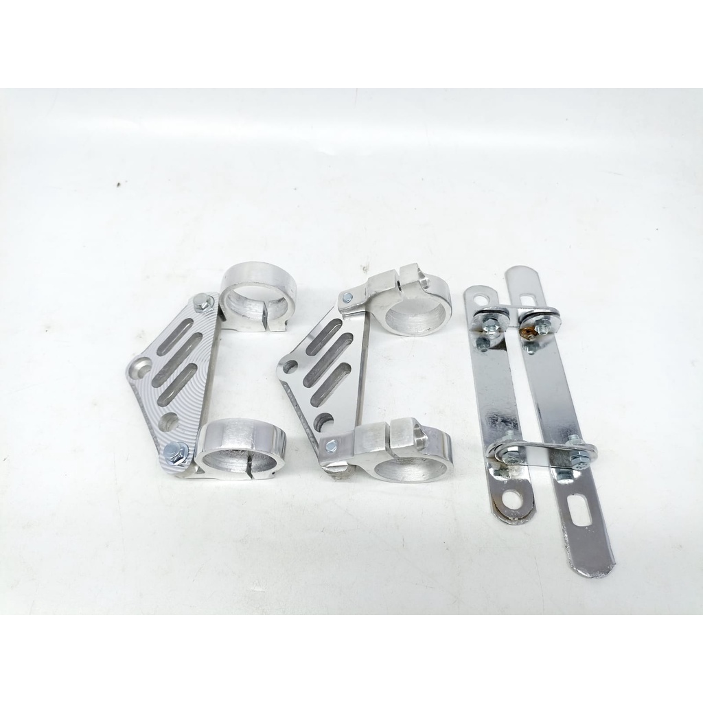 Pangkon Lampu Kupingan Lampu CNC Tiger Megapro As 31 Set Pangkon Plat Nomor Stainless