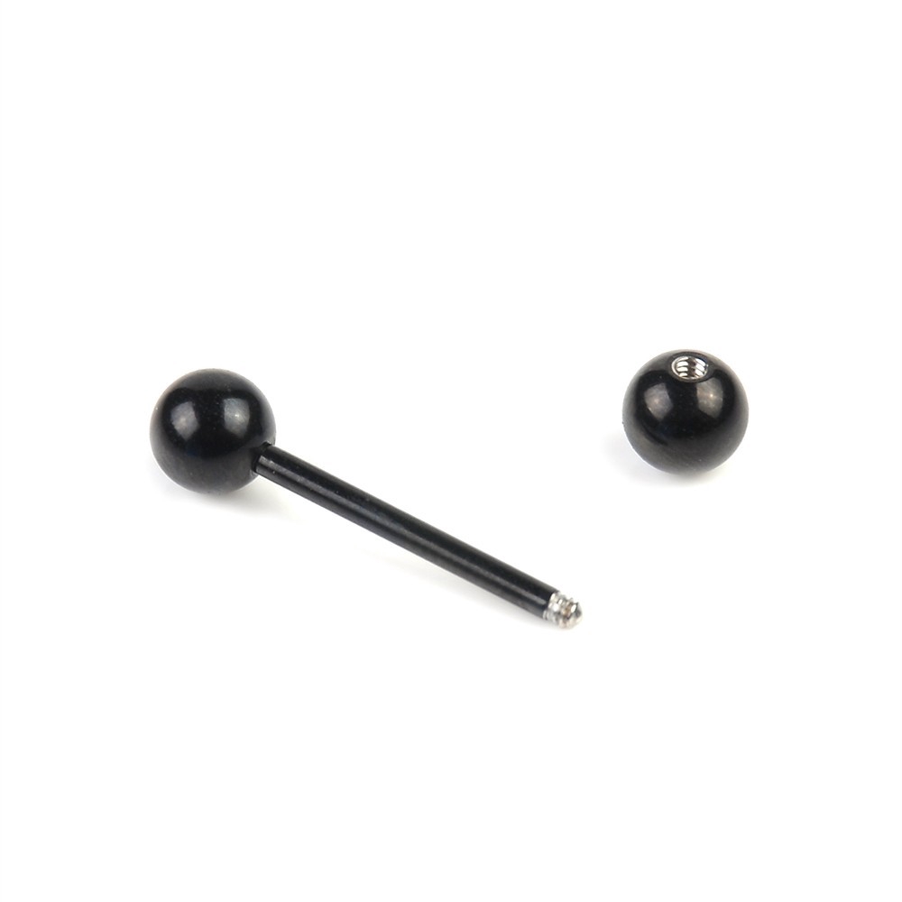 【TERSEDIA &amp; COD】7pc 14G Bedah Baja Barbell Bar Tongue Ring Pier Stud Piercing Warna Yang Berbeda Baru