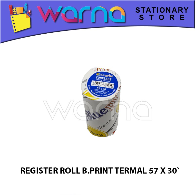 

REGISTEROLL/KERTAS ROLL KASIR BLUE PRINT TERMAL 57 X 30