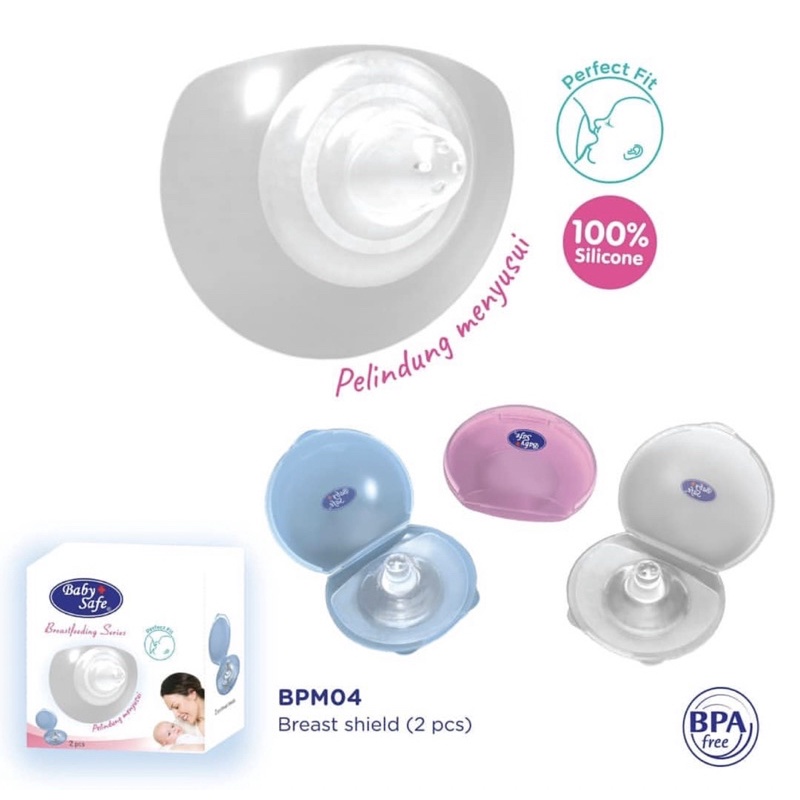 Baby safe Nipple Shield BPM04 - Puting sambung/pelindung puting