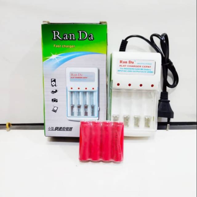 Alat Cas Batre plus batre cas 4pcs