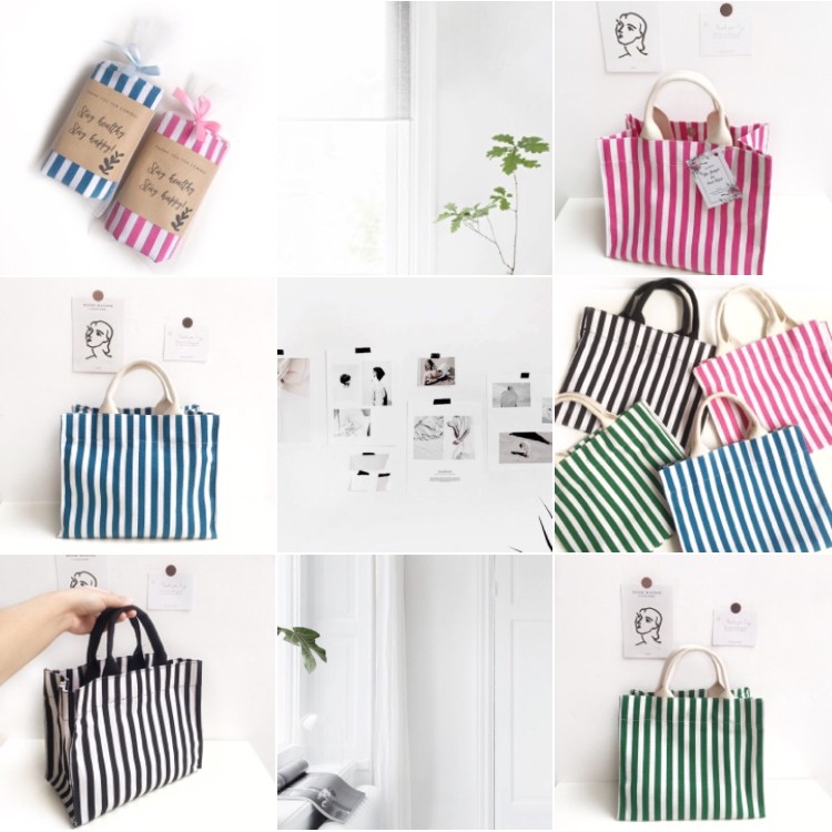 Totebag kanvas dimensi size 25x13x20