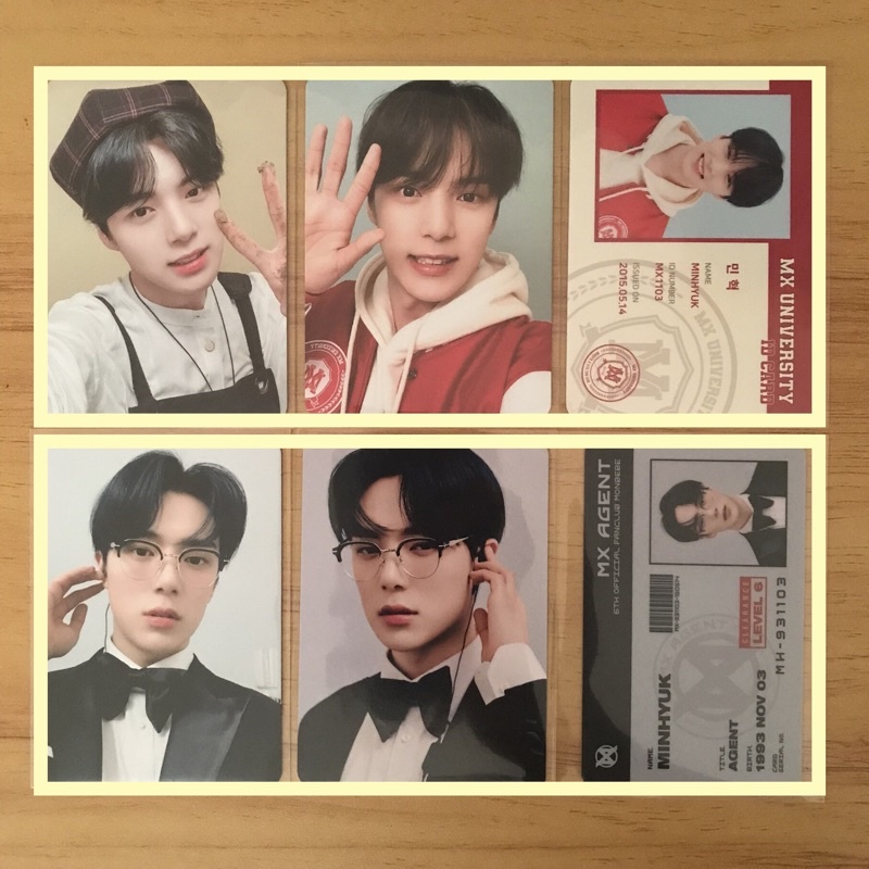 MONSTA X MINHYUK 6TH GEN & FANCON PHOTOCARD SET