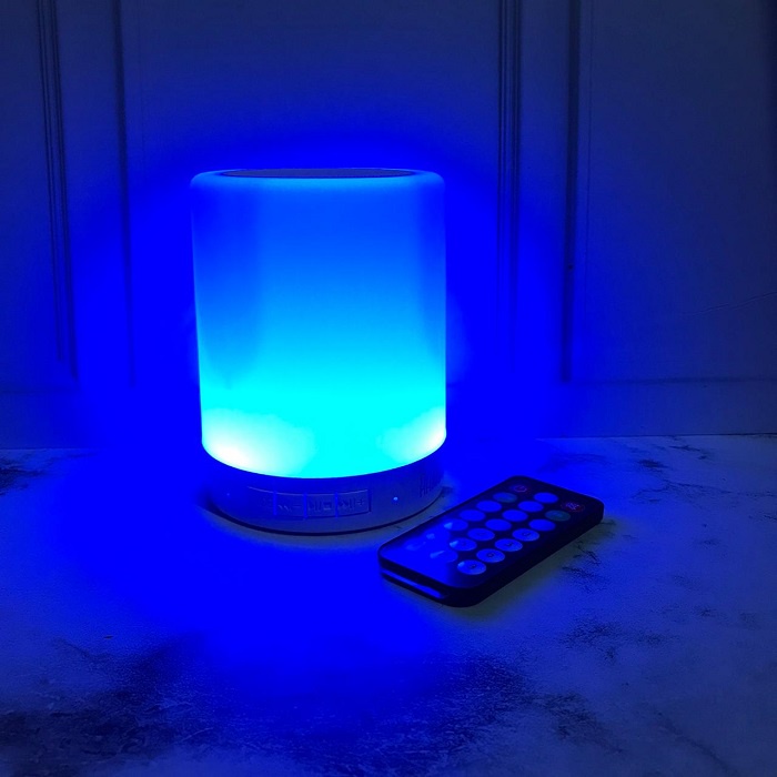 Speaker Bluetooth + Lampu Speaker Touch Lamp Audio