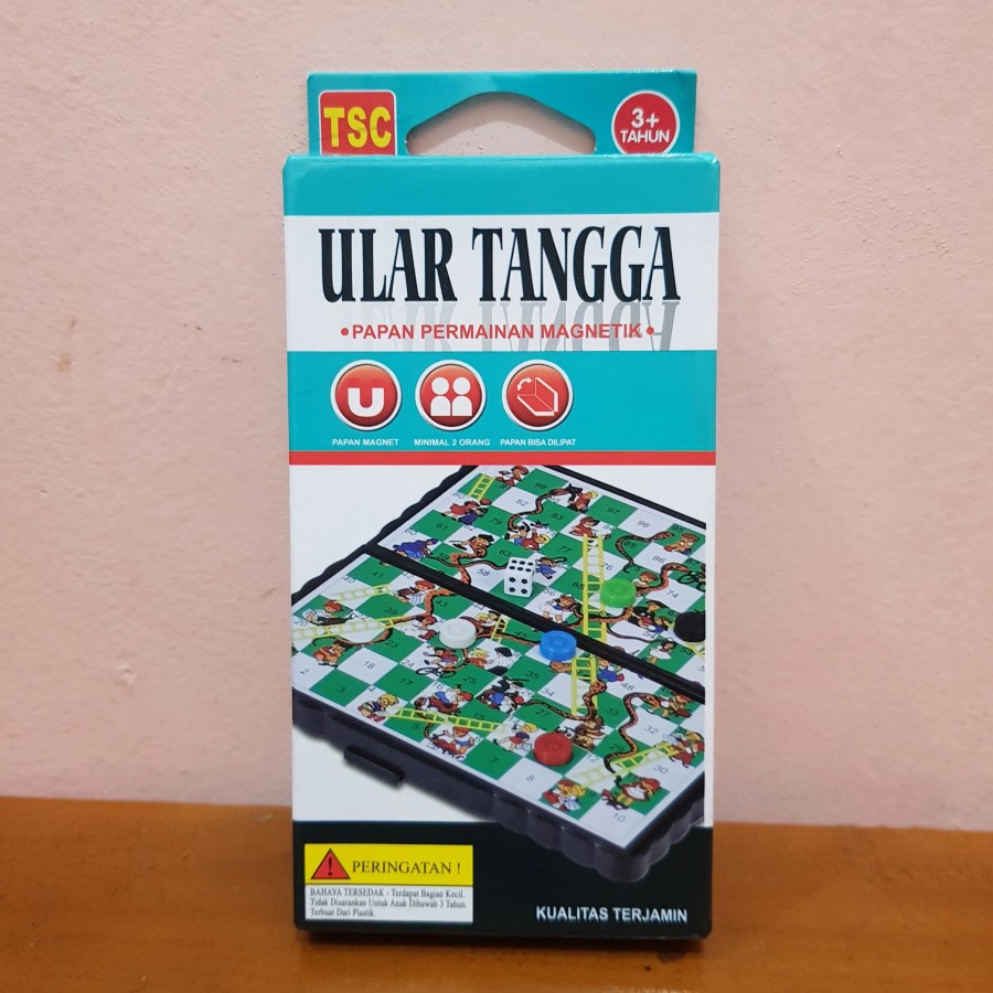 Mainan Ular Tangga Magnet - Papan Ular Tangga Magnetik