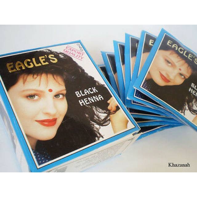 Eagles Black &amp; Brown Henna Hair Sachet Pcs | Cat Pewarna Rambut Henna Eagle