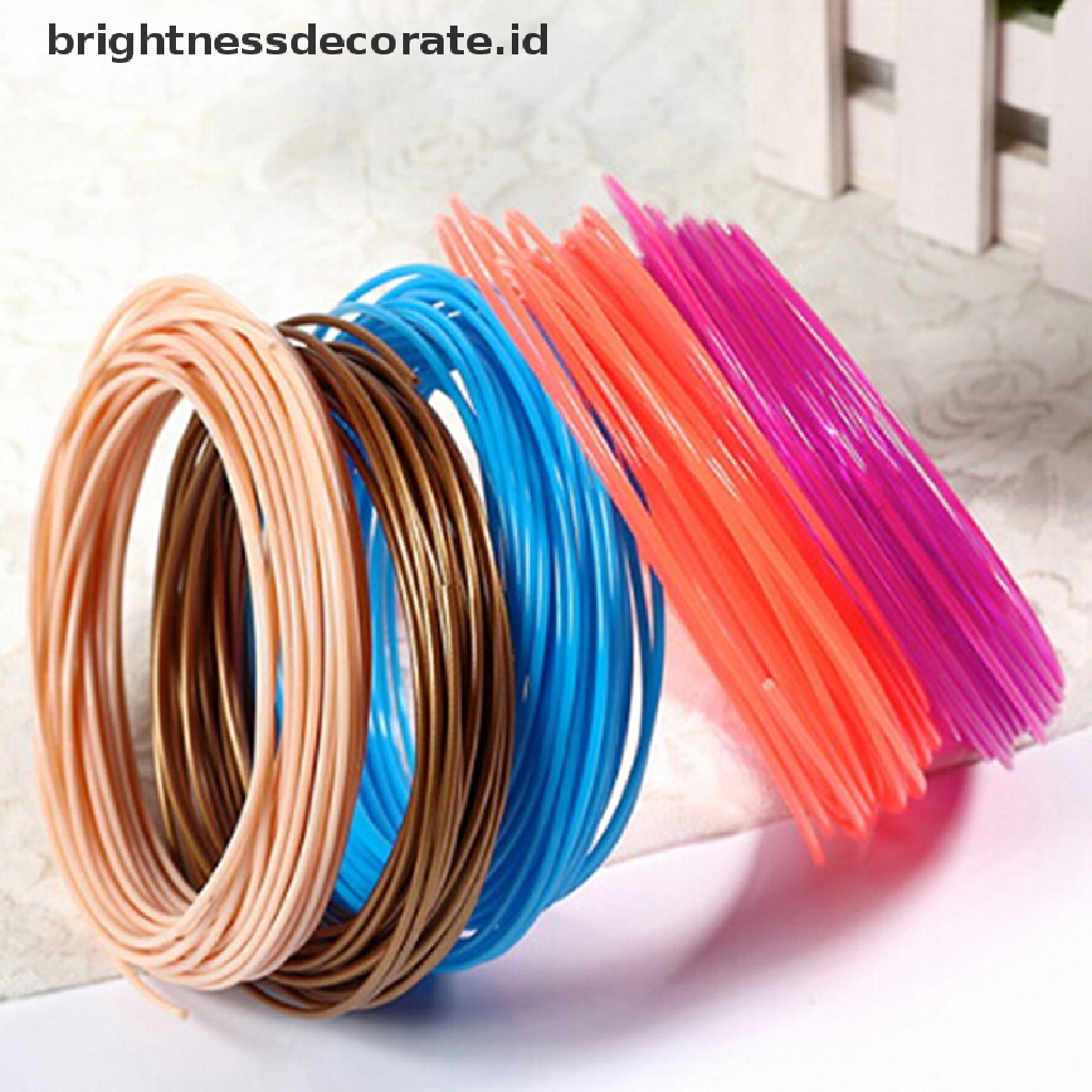 5m 1.75mm Filamen Plastik Abs 17 Warna Untuk Printer 3d