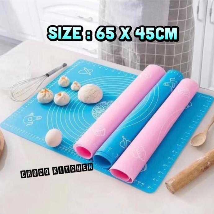 Alas Adonan Silikon Baking Mat Silicone Alas Adonan Kue Donat Pizza