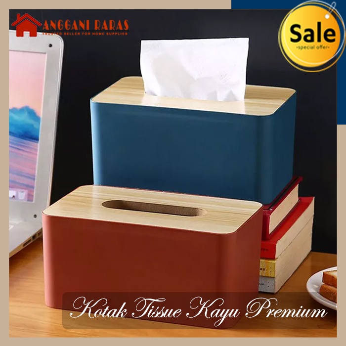 Tempat Kotak Tissue Kayu Tempat Tisu Organizer Box Nordic Wooden Tissue Box Multi Color Storage