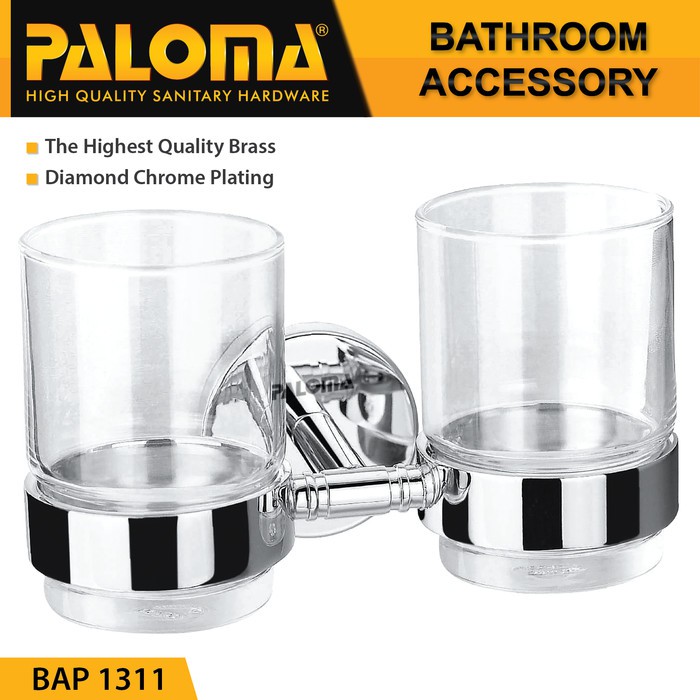 PALOMA BAP 1311 Tempat Gelas Sikat Gigi Kumur Rak Tumbler Holder Mandi