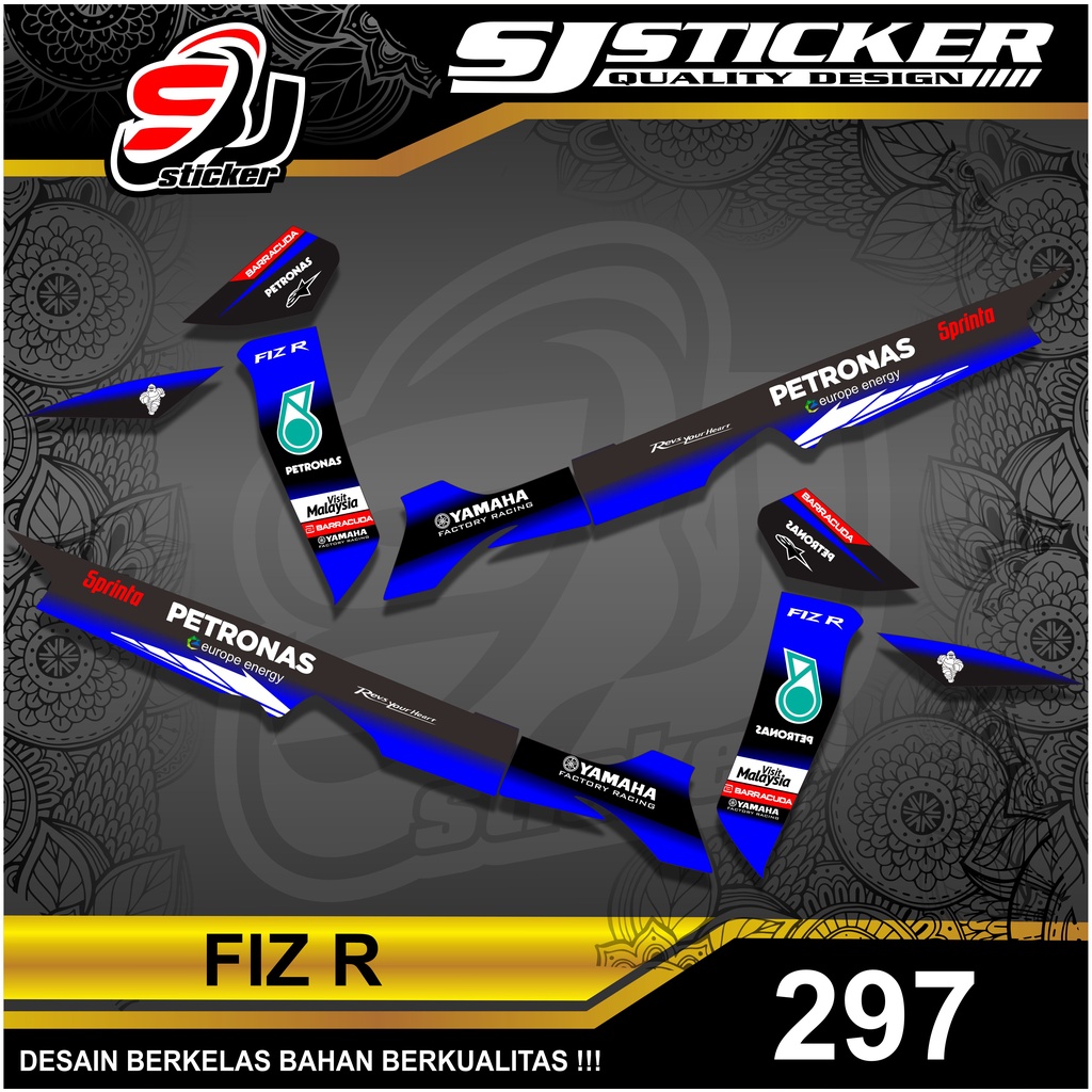 297 Sticker Striping FIZ R Petronas / Sticker Striping Murah FIZ R Petronas Semi Full