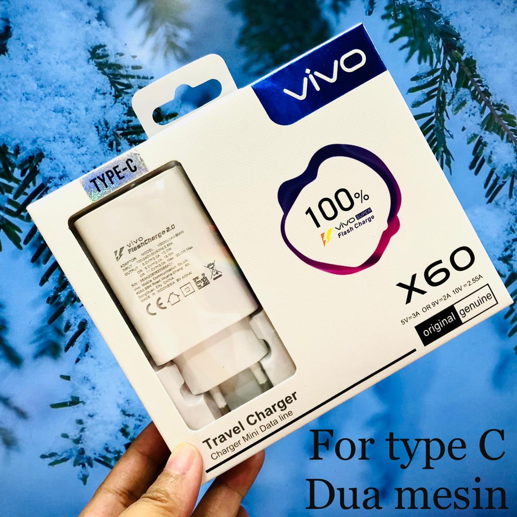 CHARGER VIVO X60/X70/X80/ X27 TYPE-C &amp; MICRO-USB VIVO V19 VIVO S1PRO FAST CHARGER ORIGINAL