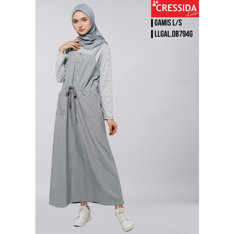 gof CRESSIDA GAMIS WANITA Baju Muslim Cewek Pakaian Syar'i Wanita Original